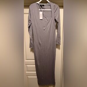 Chic Women's Gray Maxi Dress